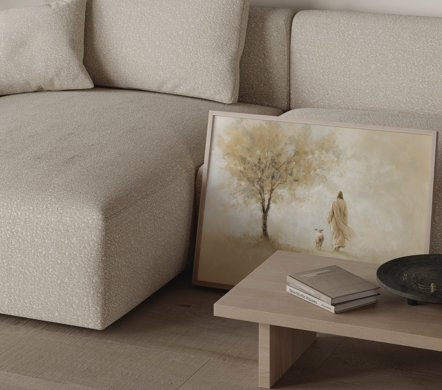 Christian Wall Art Print | Jesus and Lamb