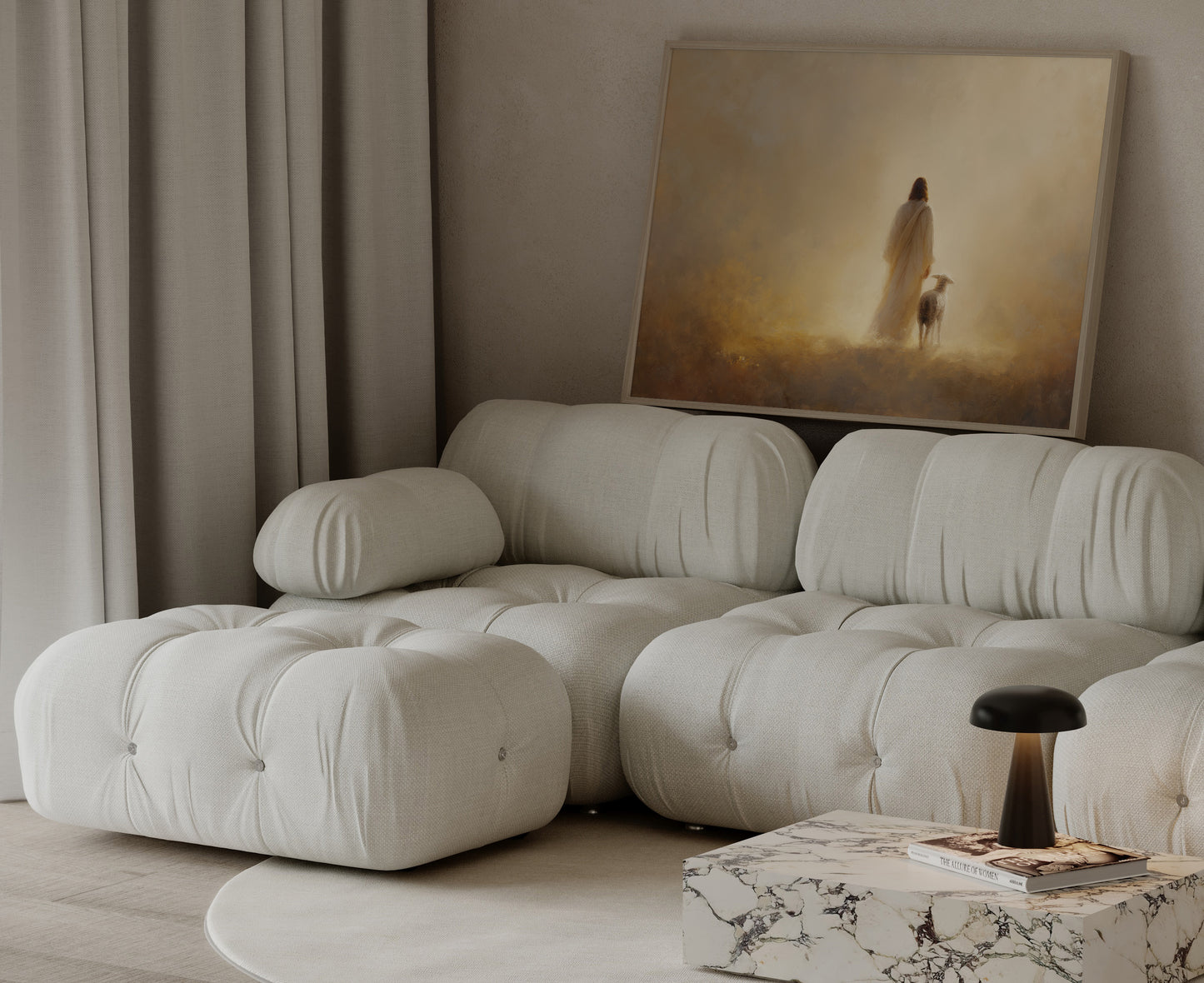 Jesus and the Lamb Wall Art