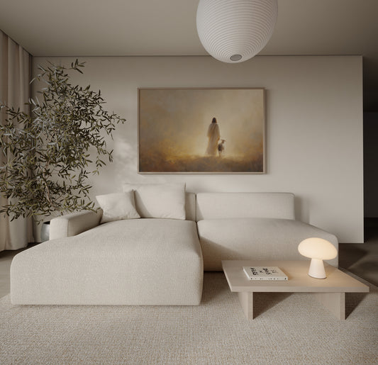 Jesus and the Lamb Wall Art