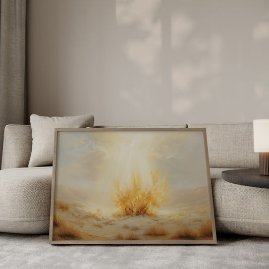 Christian Wall Art Print of the Burning Bush