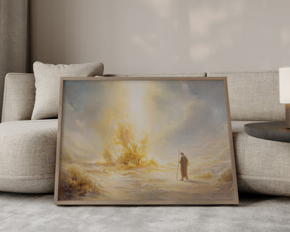 Moses and the Burning Bush Print