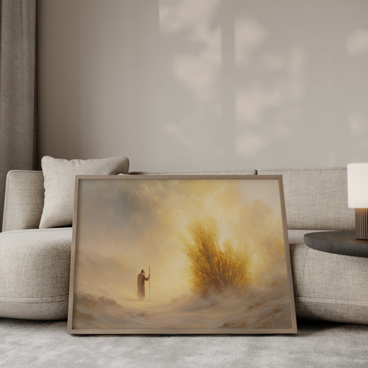 Christian Wall Art Print of the Burning Bush